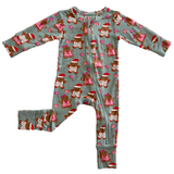 Gingerbread Friends 2-Way Convertible Zip Romper