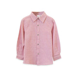 Boys Red Stripe Collar Shirt