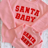 Knit Sweater, Santa Baby Pink