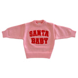 Knit Sweater, Santa Baby Pink