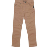 BOYS SKINNY FIT TWILL PANTS 4 POCKETS KHAKI