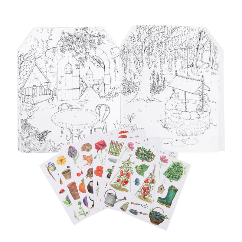 Garden Coloring Books & Stickers