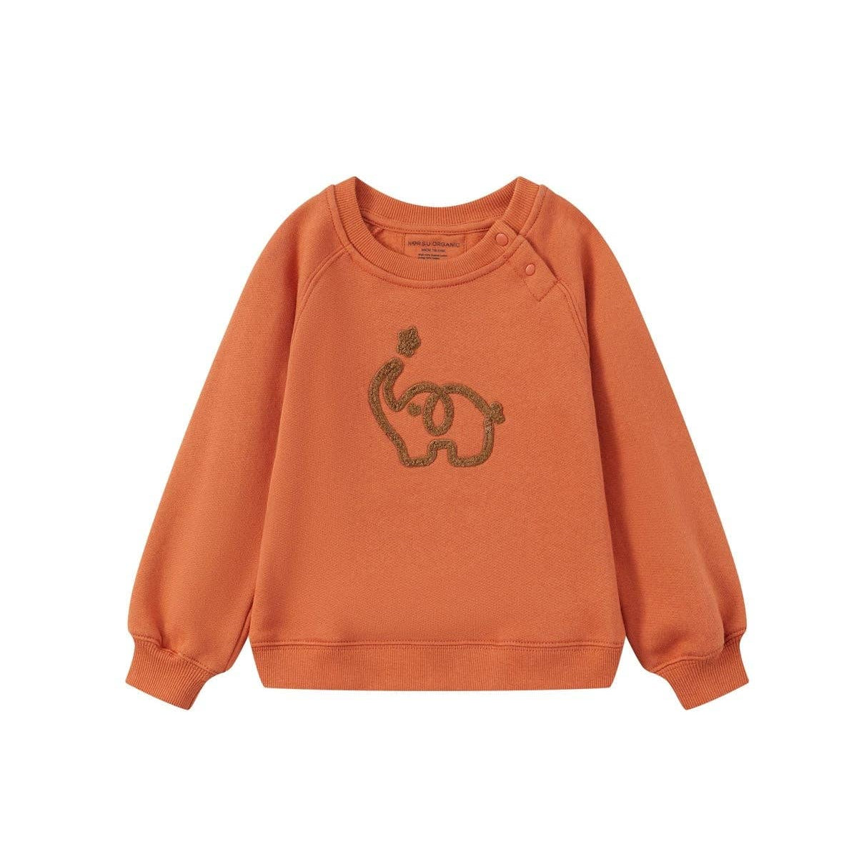 Toddler Organic Fleece Sweatshirt-Rust