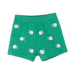 Baby Shorts Green with Pink Flowers NEWNESS