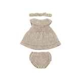 Knitted Doll Outfit - Dress & headband