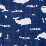 Whales Cotton Baby Blanket