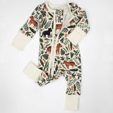 Organic Cotton Baby Pajamas 2-Way Zip - Zephyr