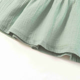 Cotton Skirt For Girl Plain Green NEWNESS