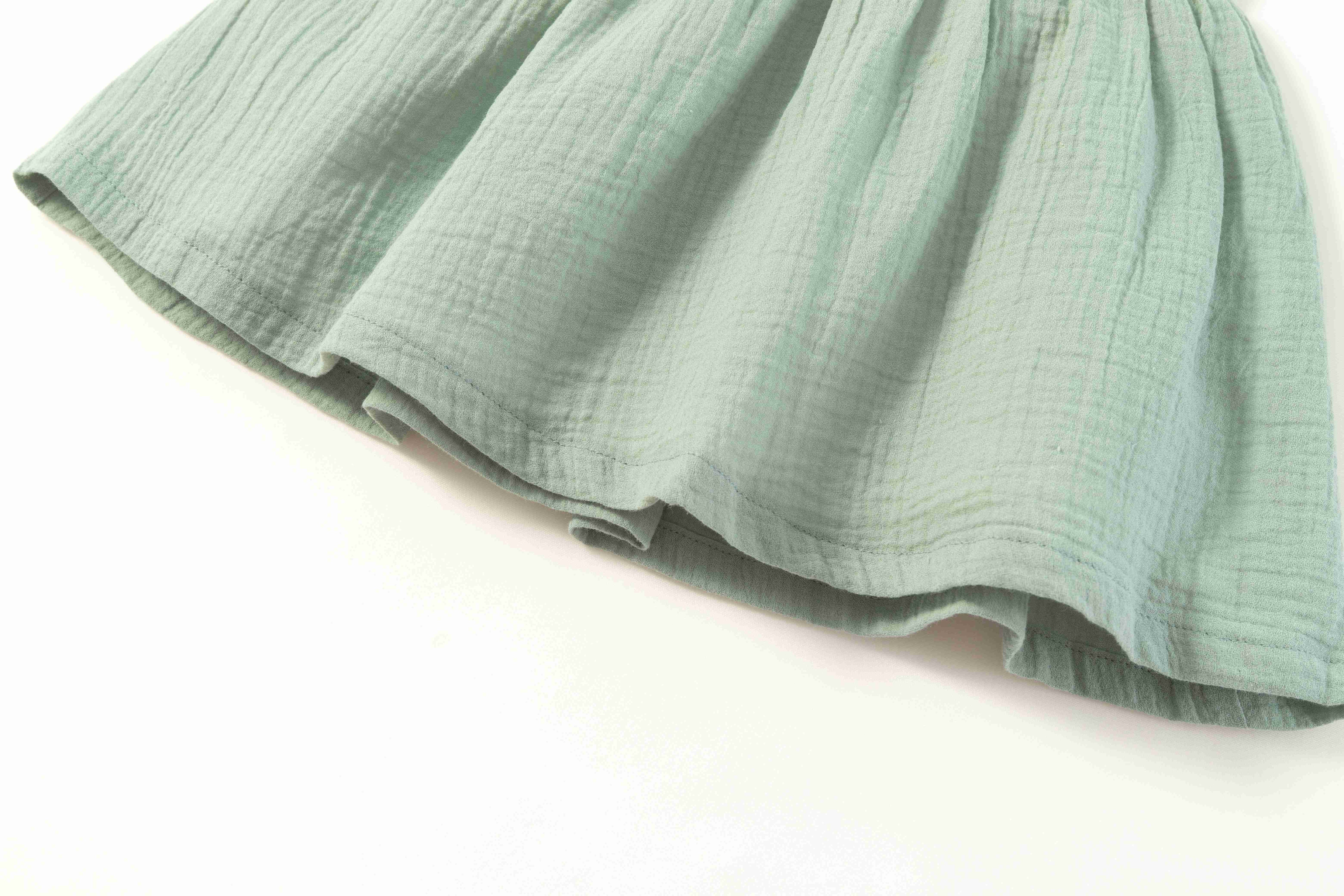 Cotton Skirt For Girl Plain Green NEWNESS