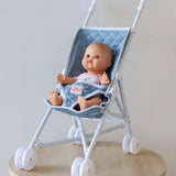 Stroller for doll - Blue denim - Daisy - Tiny Harlow