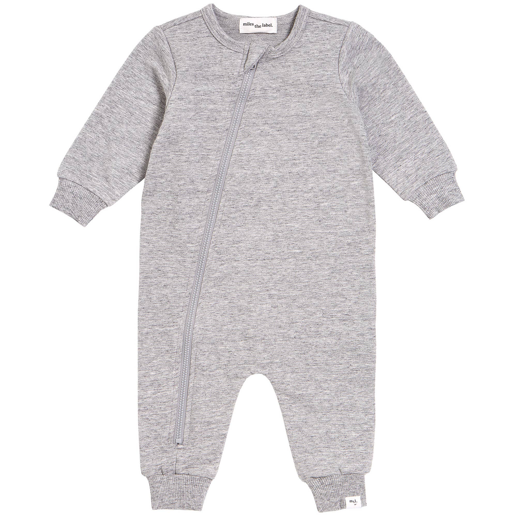 Miles Basics Heather Grey Zipsuit