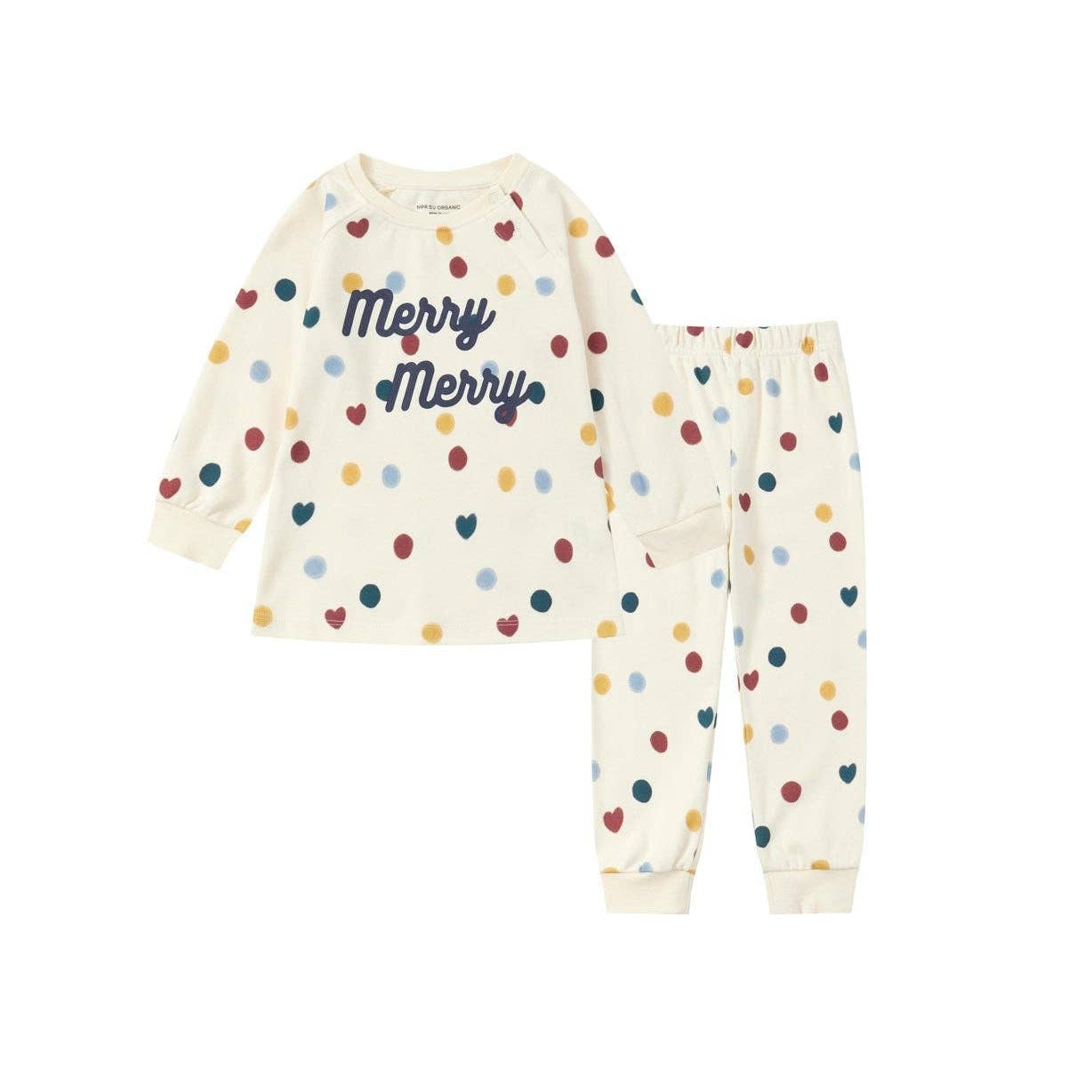 Organic Toddler Pajama Set-Merry Dots