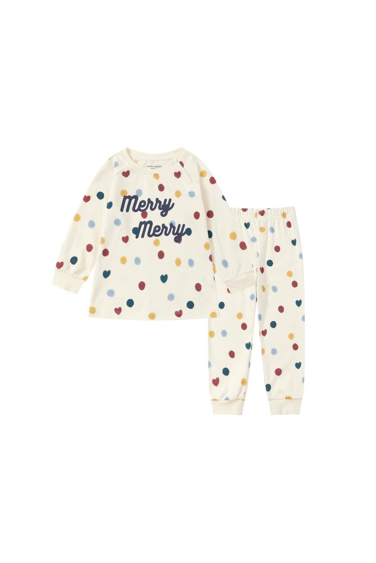 Organic Toddler Pajama Set-Merry Dots