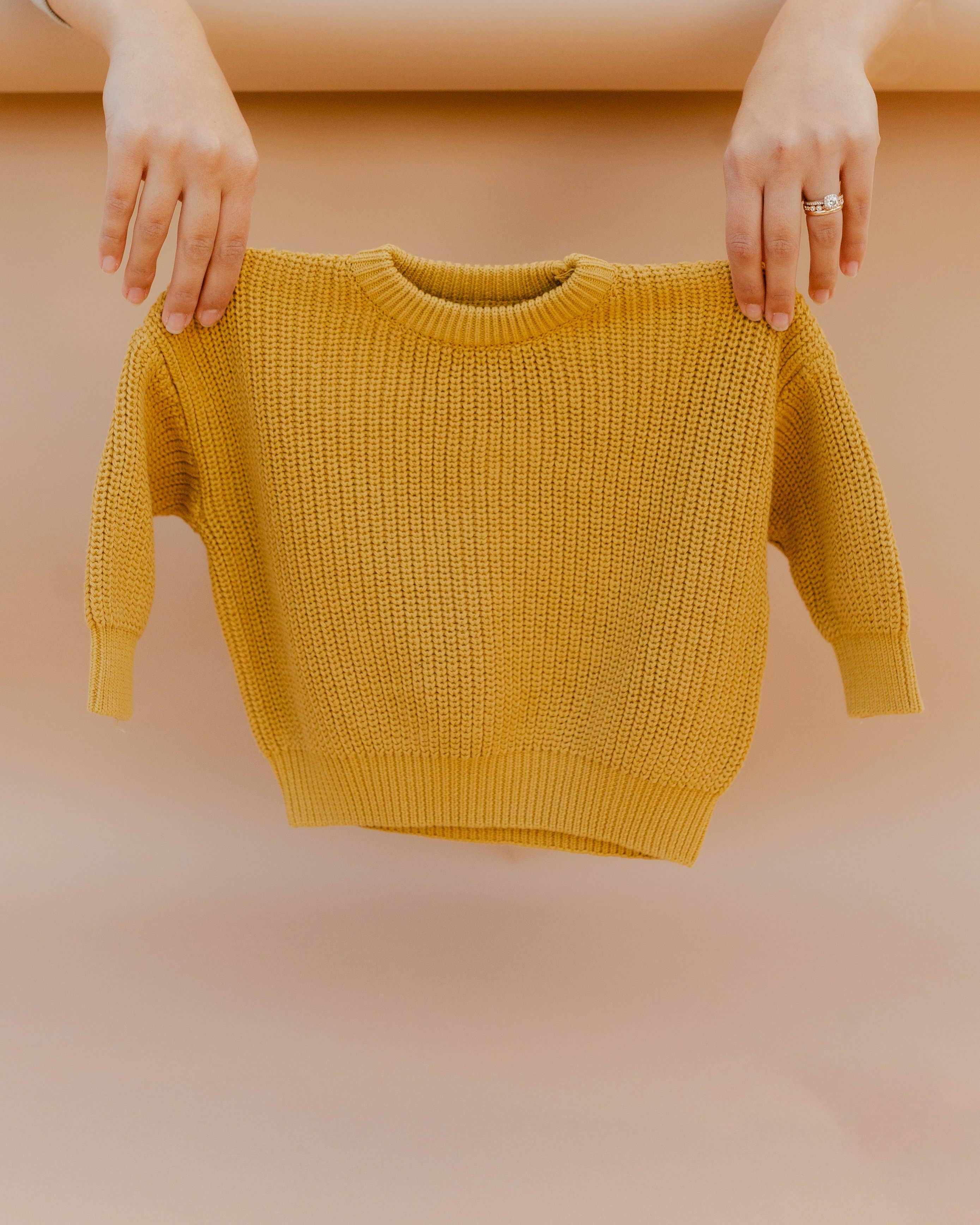 Chunky Knitted Sweater - Marigold