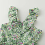 Girl's jumpsuit with flower prints NEWNESS