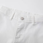 White denim pants with pockets NEWNESS