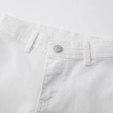 White denim pants with pockets NEWNESS