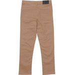 BOYS SKINNY FIT TWILL PANTS 4 POCKETS KHAKI