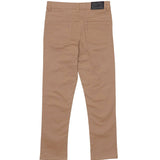 BOYS SKINNY FIT TWILL PANTS 4 POCKETS KHAKI