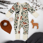 Organic Cotton Baby Pajamas 2-Way Zip - Zephyr