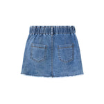 Denim Skirt For Girls: Embroidered Daisy NEWNESS