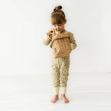 Organic 2-Way Zip Romper - Spotted