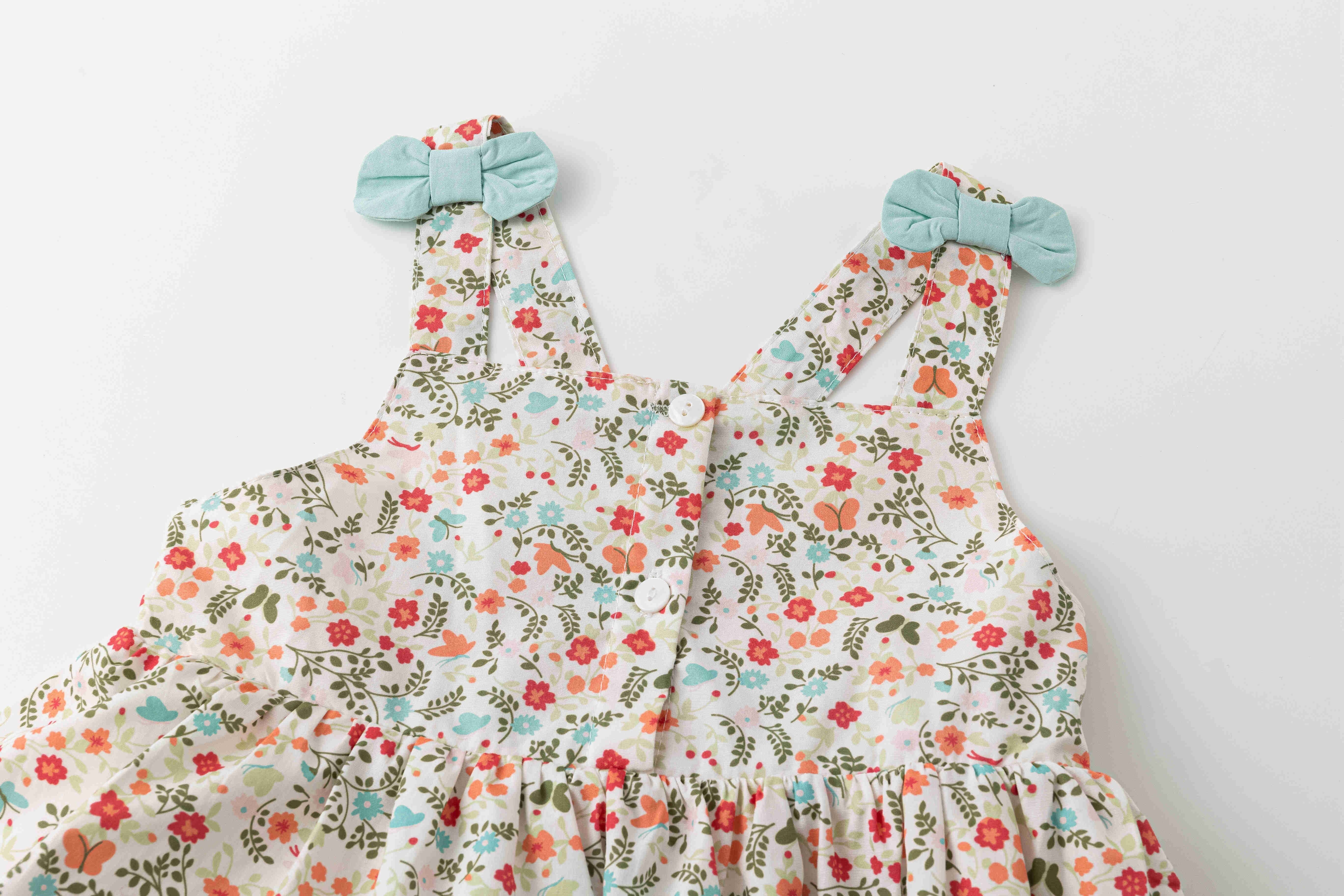 Strappy dress with colorful flowers NEWNESS