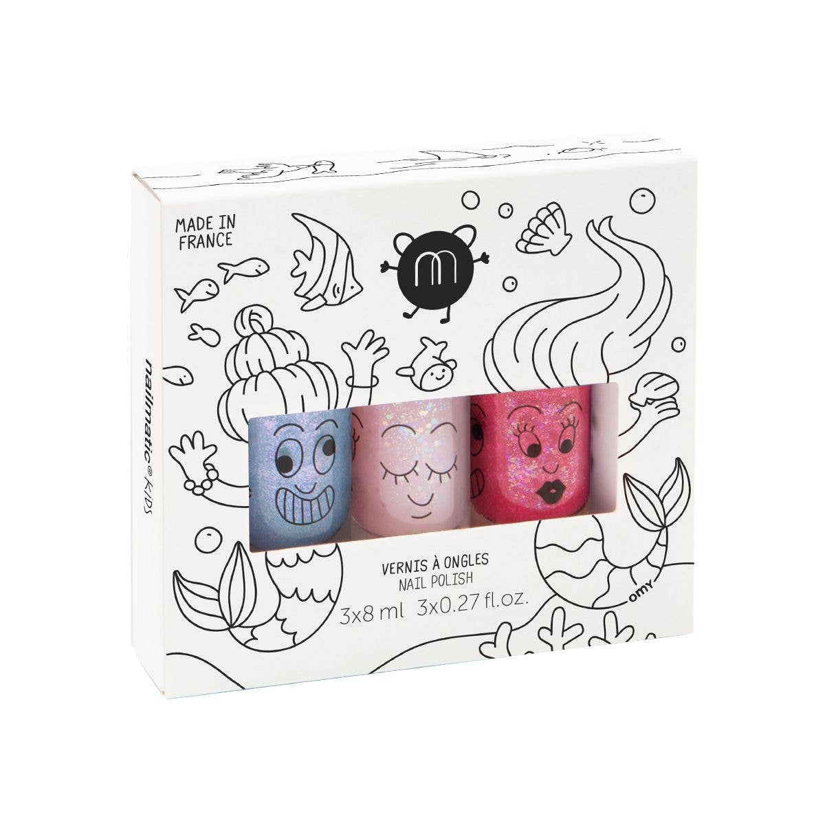 Mermaid Nail Trio - Washable