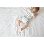 Little Baby Blue Heart Bloomers: 0-3 months, Blue / White