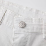 White denim pants with pockets NEWNESS