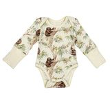 Organic Cotton Long Sleeve Baby Bodysuit, Cleo