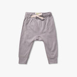 Bunny Grey Baby Heart Pants: 0-3m, Grey