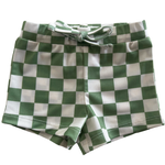 Lime Checkerboard / Riviera Swim Short / UPF 50+