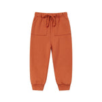 Organic Fleece Sweatpants-Rust