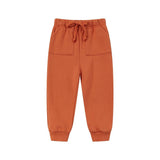 Organic Fleece Sweatpants-Rust