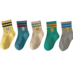 Colorful Smiley Kids Socks - 3-5Y