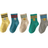 Colorful Smiley Kids Socks - 3-5Y