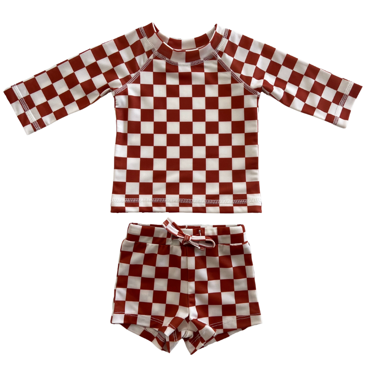 Stracciatella Checkerboard / Mar Rashguard Set / UPF 50+