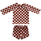 Stracciatella Checkerboard / Mar Rashguard Set / UPF 50+