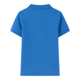 Blue Boy's Basic Short-Sleeved Polo Shirt NEWNESS