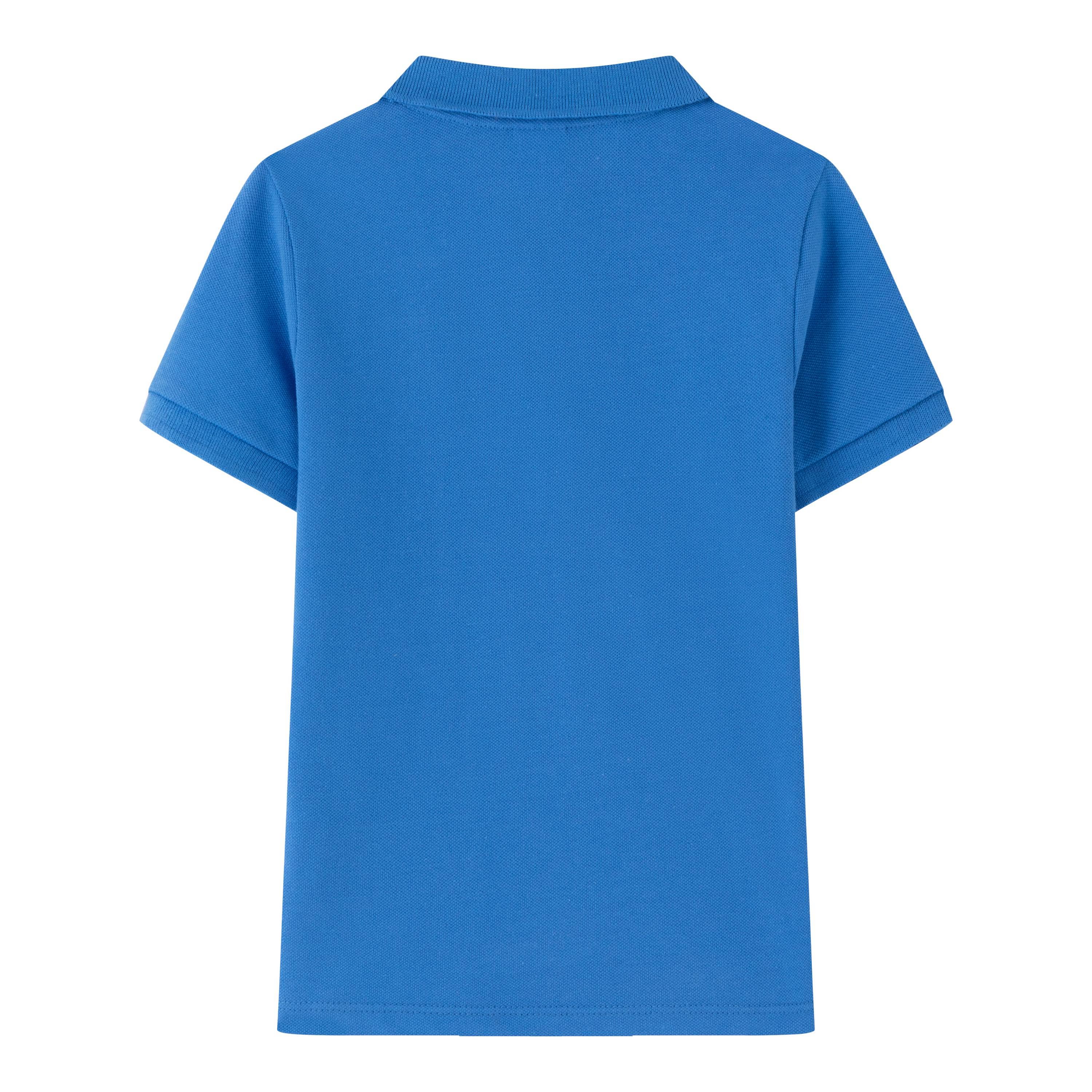 Blue Boy's Basic Short-Sleeved Polo Shirt NEWNESS