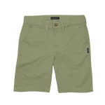 BOYS FLAT FRONT SHORTS WITH SLANT POCKETS - BB: 10, LIGHT OLIVE