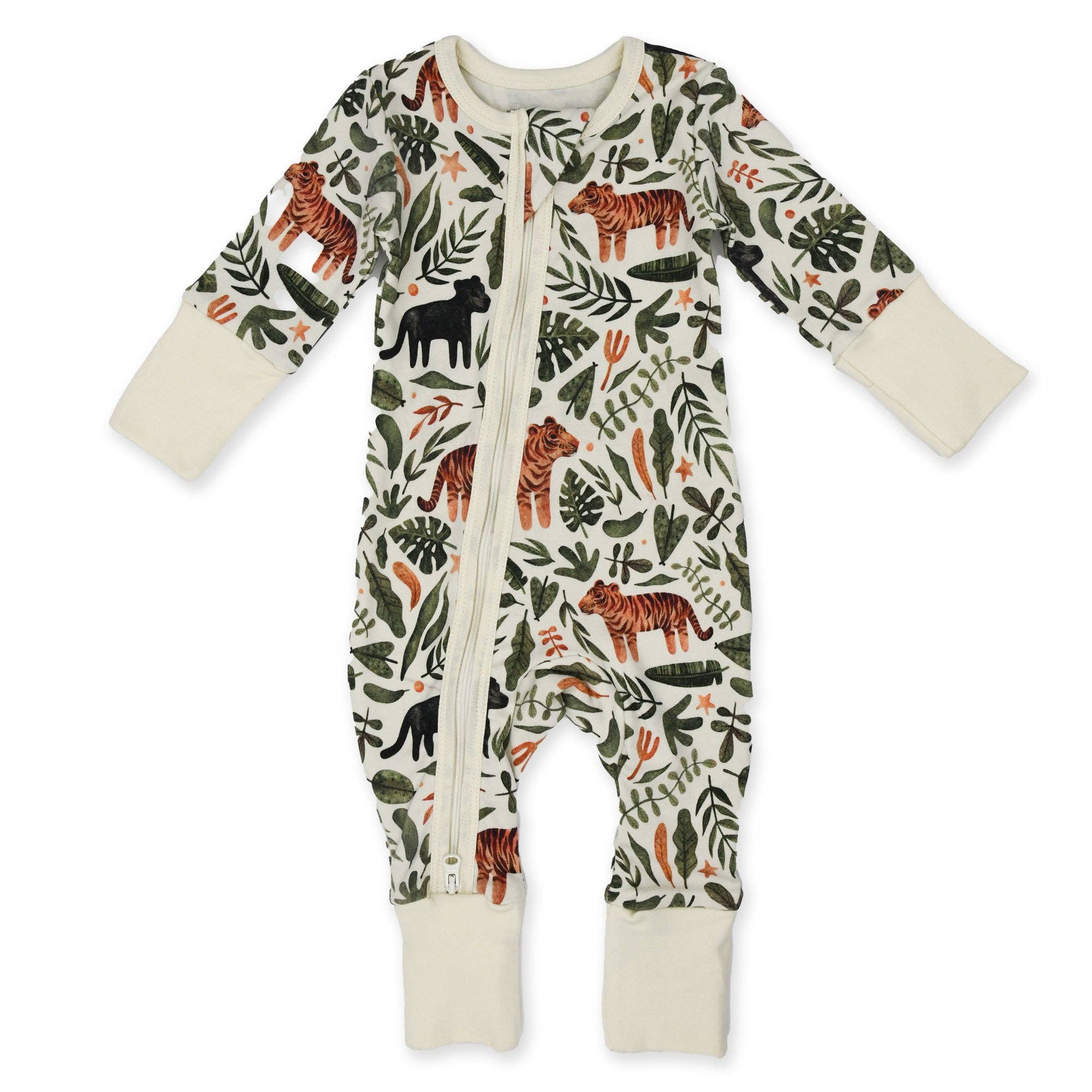 Organic Cotton Baby Pajamas 2-Way Zip - Zephyr