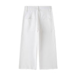 White denim pants with pockets NEWNESS