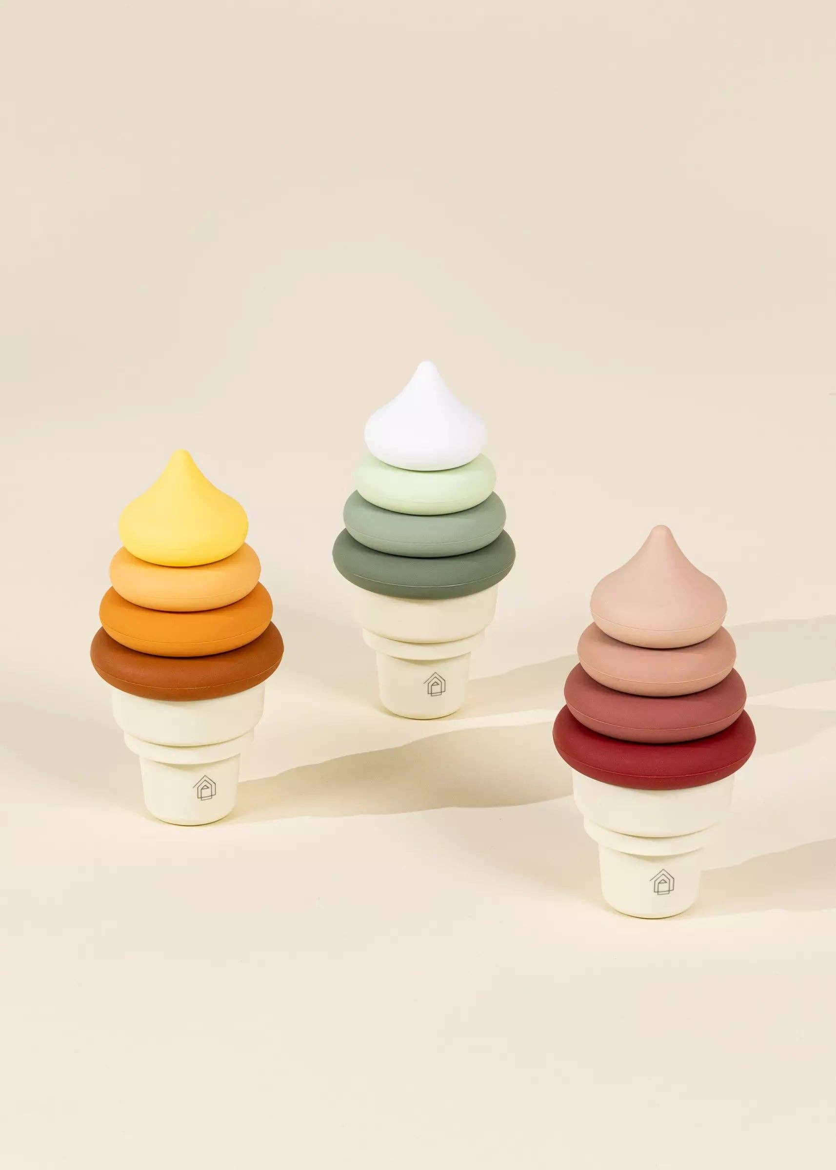 3 Sets of Silicone Stackable Ice Cream Cones (18 pcs)