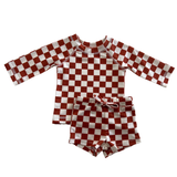 Stracciatella Checkerboard / Mar Rashguard Set / UPF 50+