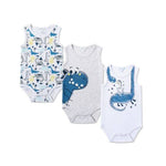 3-Piece Sleeveless Bodysuit Set