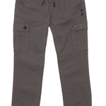 CAIRO - BOYS CARGO TWILL PANTS CHARCOAL