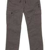 CAIRO - BOYS CARGO TWILL PANTS CHARCOAL